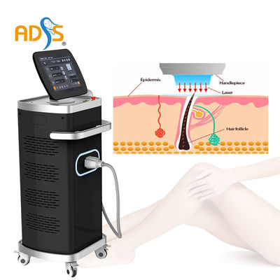 LCD 755nm + 808nm + 1064nm Diodo láser máquina de depilación con CE médica