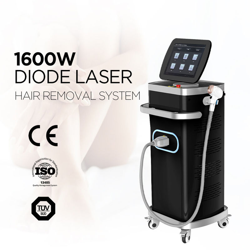 1600-2400W CE ISO 755 808 940 1064nm Laser de diodo de 4 ondas para depilación Hielo Titanio disponible